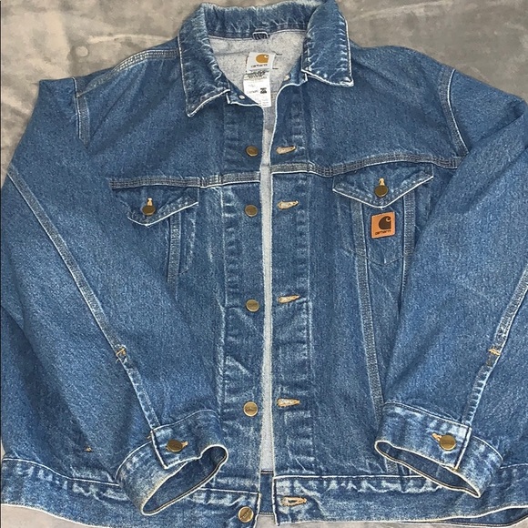 Mens Carhartt Denim Jacket Size Xl 